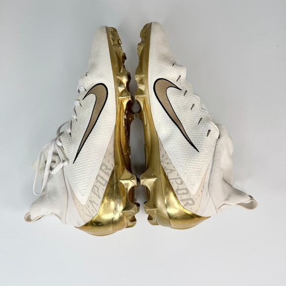 Nike Vapor Untouchable Pro 3 Premium Football Cleats White Gold AQ0634-007 11 - Picture 5 of 11